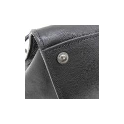 Pre Owned Prada Black Glace Calfskin Leather Twin Pocket Double Handle Tote