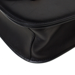 Pre Owned Prada Black Leather Cahier Shoulder Bag       