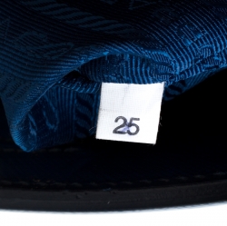 Pre Owned Prada Blue Saffiano Patent Leather Parabole Tote