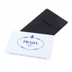 Pre Owned Prada Light Green Saffiano Lux Leather Mini Double Zip Tote