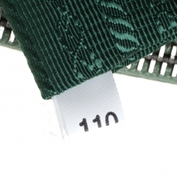 Pre Owned Prada Light Green Saffiano Lux Leather Mini Double Zip Tote