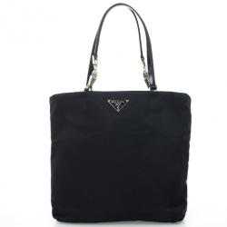 Pre Owned Prada Black Tessuto Nylon Tote