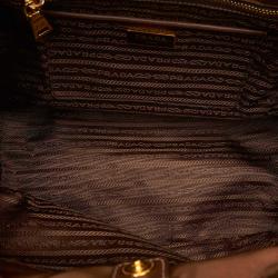 Pre Owned Prada Brown Nylon Shoulder Bag