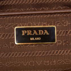 Pre Owned Prada Brown Nylon Shoulder Bag