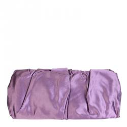 Pre Owned Prada Purple Nylon Lila Clutch Bag