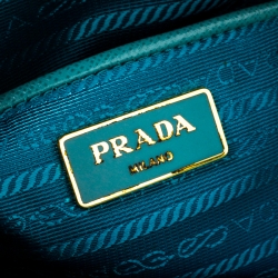 Pre Owned Prada Mint Green Saffiano Lux Leather Small Promenade Tote
