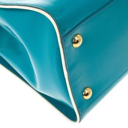 Pre Owned Prada Saffiano Framed Top Handle Bag