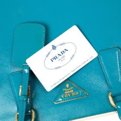 Pre Owned Prada Saffiano Framed Top Handle Bag