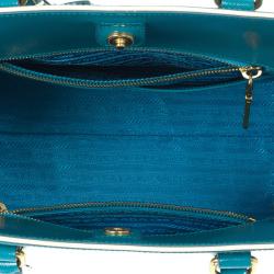 Pre Owned Prada Saffiano Framed Top Handle Bag