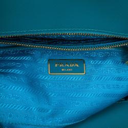 Pre Owned Prada Saffiano Framed Top Handle Bag
