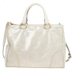 مملوكة مسبقًا Prada Daino Zip-Top Tote