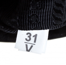 Pre Owned Prada Black Tessuto Nylon And Leather Satchel