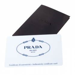 Pre Owned Prada Black Tessuto Nylon And Leather Satchel