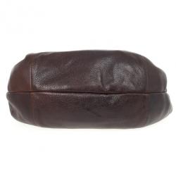 Pre Owned Prada Brown Antik Cervo Leather Sacca Hobo