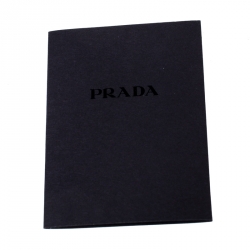 Pre Owned Prada Black Saffiano Cuir Leather Medium Double Handle Tote