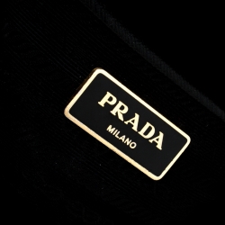 Pre Owned Prada Black Saffiano Lux Leather Parabole Tote
