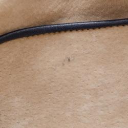 Pre Owned Prada Navy Baltico Soft Calf Leather Tote