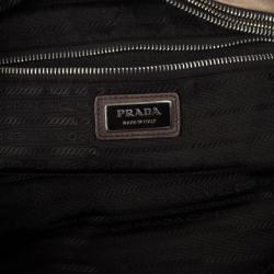 مملوكة مسبقًا Prada Beige &amp; Brown Ombre Glace Leather Zippers Satchel Bag 
