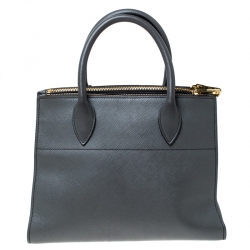 Pre Owned Prada Grey Saffiano Leather Esplanade Tote 