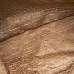 Pre Owned Prada Brown/Red Canapa Canvas Shoulder Bag