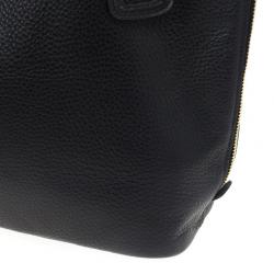 مملوكة مسبقًا Prada Black Vitello Daino Side Zip Shopping Tote