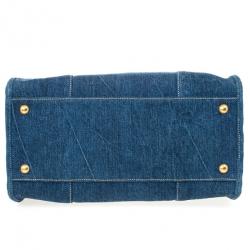 Pre Owned Prada Denim Satchel