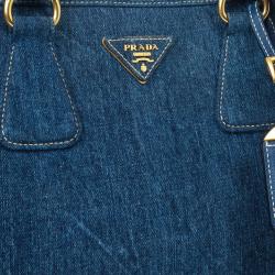 Pre Owned Prada Denim Satchel