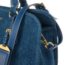 Pre Owned Prada Denim Satchel