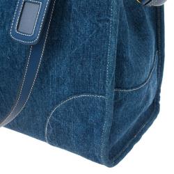 Pre Owned Prada Denim Satchel
