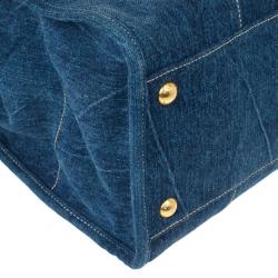 Pre Owned Prada Denim Satchel