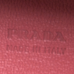 Pre Owned Prada Brown Woven Leather Studded Lattice Tote