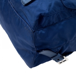 Prada Blue Tessuto Nylon Zainetto Backpack
