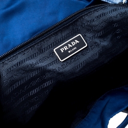 Prada Blue Tessuto Nylon Zainetto Backpack