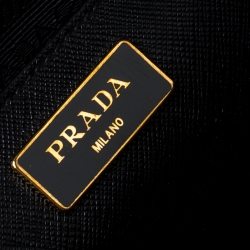 Pre Owned Prada Black Saffiano Lux Leather Promenade Bag