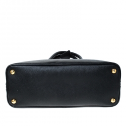 Pre Owned Prada Black Saffiano Lux Leather Promenade Bag