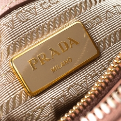 Pre Owned Prada Nude Beige Saffiano Leather Small Promenade Shoulder Bag