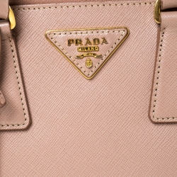 Pre Owned Prada Nude Beige Saffiano Leather Small Promenade Shoulder Bag