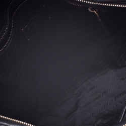 Pre Owned Prada Black Leather Belted Shoulder Bag