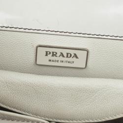 Pre Owned Prada Quarzo Spazzolato Print Show Bag