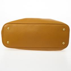 مملوكة مسبقًا Prada Amber Vitello Daino Side Zip Shopping Tote