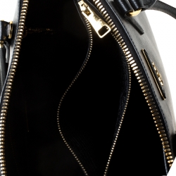 Pre Owned Prada Black Saffiano Lux Leather Promenade Bag