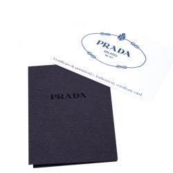 Pre Owned Prada Militare Saffiano Leather Medium Double Zip Tote