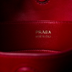 Pre Owned Prada Blue Saffiano Cuir Leather Double Handle Tote