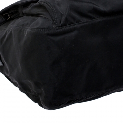 Pre Owned Prada Black Nylon and Leather Crossbody Bag