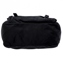 Pre Owned Prada Black Nylon and Leather Crossbody Bag