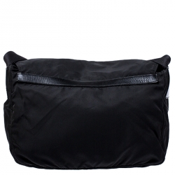 Pre Owned Prada Black Nylon and Leather Crossbody Bag