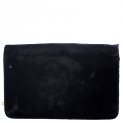Prada Black Velvet Crossbody Bag