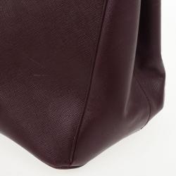 مملوكة مسبقًا Prada Burgundy Saffiano Lux Tote 