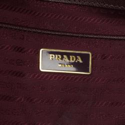 مملوكة مسبقًا Prada Burgundy Saffiano Lux Tote 