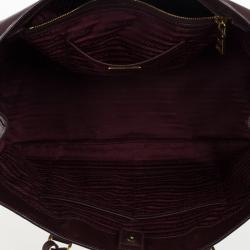 مملوكة مسبقًا Prada Burgundy Saffiano Lux Tote 